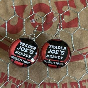Trader Joe’s earrings 25mm Red